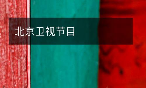 北京衛(wèi)視節(jié)目